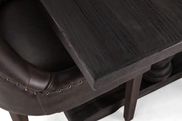 Dijon Matgrupp 200 cm med 6 Tuva Fåtölj - Vintage Trä / Brun Pu - Möbler - Bord & matgrupp - Matgrupp