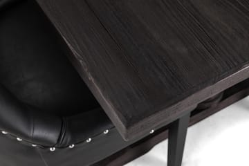 Dijon Matgrupp 200 cm med 6 Tuva Fåtölj - Vintage Trä / Svart Pu - Möbler - Bord & matgrupp - Matgrupp