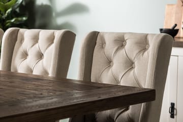 Förlängningsbar Matgrupp Yorkshire 200 cm med 6 Isolde Stol - Natur|Beige|Grå - Möbler - Bord & matgrupp - Matgrupp