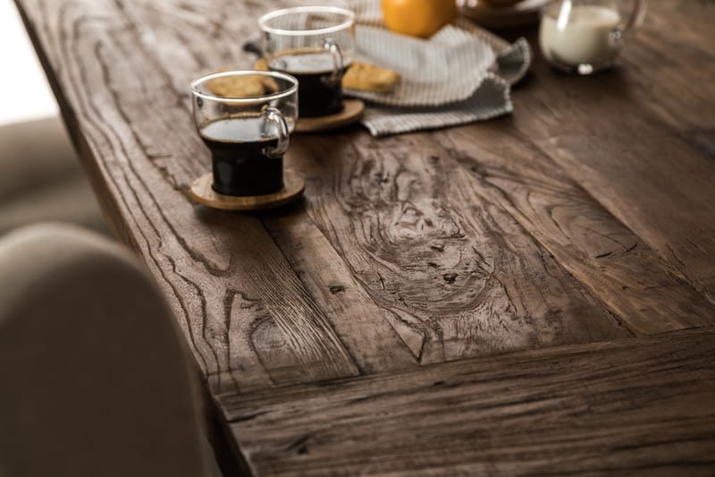 Förlängningsbar Matgrupp Yorkshire 200 cm med 6 Isolde Stol - Natur|Vit|Beige - Möbler - Bord & matgrupp - Matgrupp