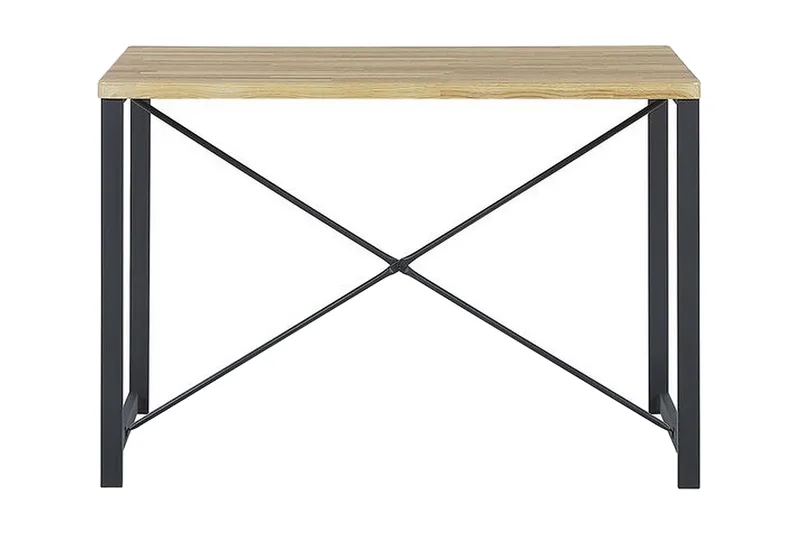 Flixton Matgrupp 110 cm Inkl 2 stolar + Bänk - Ljusbrun/Svart - Möbler - Bord & matgrupp - Matgrupp