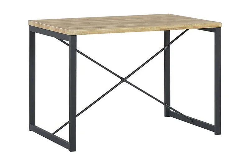 Flixton Matgrupp 110 cm Inkl 2 stolar + Bänk - Ljusbrun/Svart - Möbler - Bord & matgrupp - Matgrupp