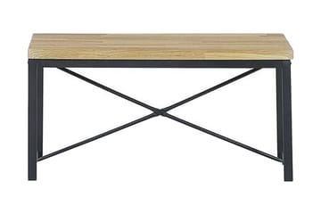 Flixton Matgrupp 110 cm Inkl 2 stolar + Bänk - Ljusbrun/Svart - Möbler - Bord & matgrupp - Matgrupp