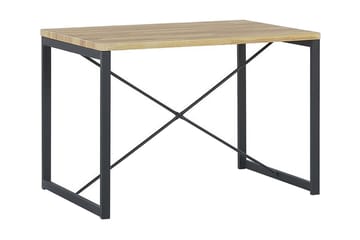 Flixton Matgrupp 110 cm Inkl 2 stolar + Bänk - Ljusbrun/Svart - Möbler - Bord & matgrupp - Matgrupp