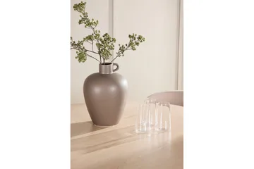 Matgrupp Flora Runt 120 cm Vit med 4st Astoria Stolar Beige - Beige - Möbler - Bord & matgrupp - Matgrupp