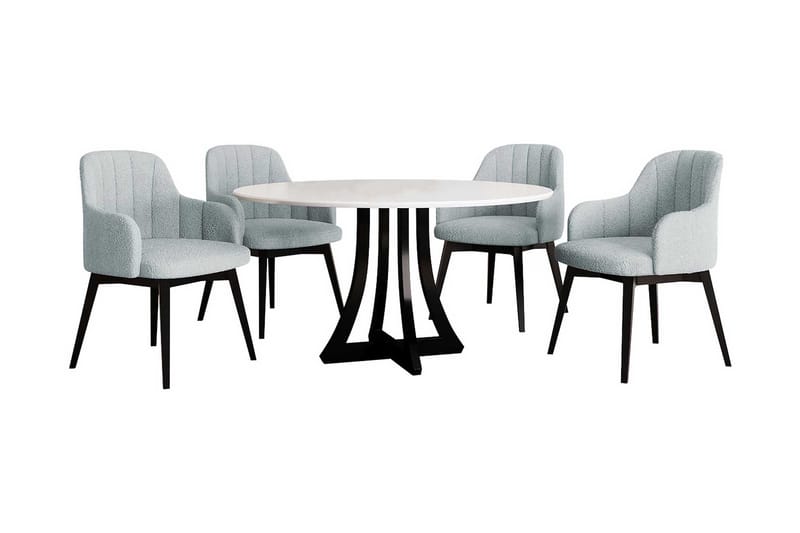 Hollan Matgrupp Rund Grå|Svart