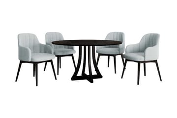 Hollan Matgrupp Rund Grå|Svart - Möbler - Bord & matgrupp - Matgrupp