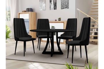 Hollan Matgrupp Svart - Möbler - Bord & matgrupp - Matgrupp