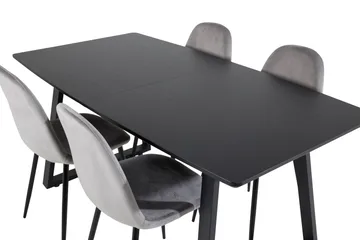 Inca Matgrupp Förlängningsbar 160 cm Rektangulär med 4 Polar stolar - Möbler - Bord & matgrupp - Matgrupp