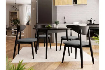 Ingram Matgrupp Rund Svart - Möbler - Bord & matgrupp - Matgrupp