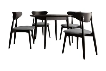 Ingram Matgrupp Rund Svart - Möbler - Bord & matgrupp - Matgrupp