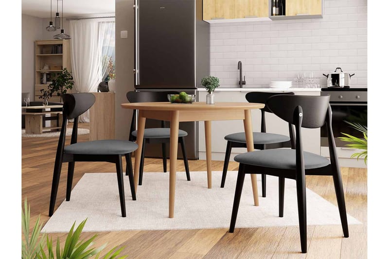 Ingram Matgrupp Rund Svart - Möbler - Bord & matgrupp - Matgrupp