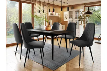 Ingram Matgrupp Svart - Möbler - Bord & matgrupp - Matgrupp