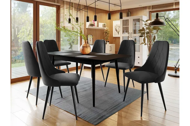 Ingram Matgrupp Svart - Möbler - Bord & matgrupp - Matgrupp