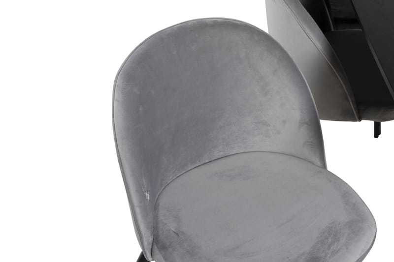 Irunea Förlängningsbar Matgrupp 180 cm inkl 6 Valerie Stolar - Svart/Ljusgrå - Möbler - Bord & matgrupp - Matgrupp