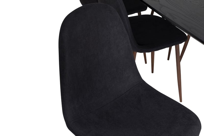 Irunea Förlängningsbar Matgrupp 180 cm inkl 6 Ypas Stolar - Svart/Brun - Möbler - Bord & matgrupp - Matgrupp