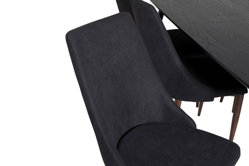 Irunea Förlängningsbar Matgrupp 180cm inkl 6 Campomar Stolar - Svart/Brun - Möbler - Bord & matgrupp - Matgrupp