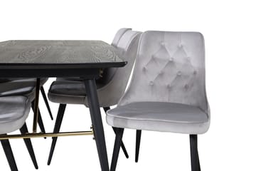 Irunea Matbord 180 cm med 6 st Valera Lyx Sammetstol - Möbler - Bord & matgrupp - Matgrupp