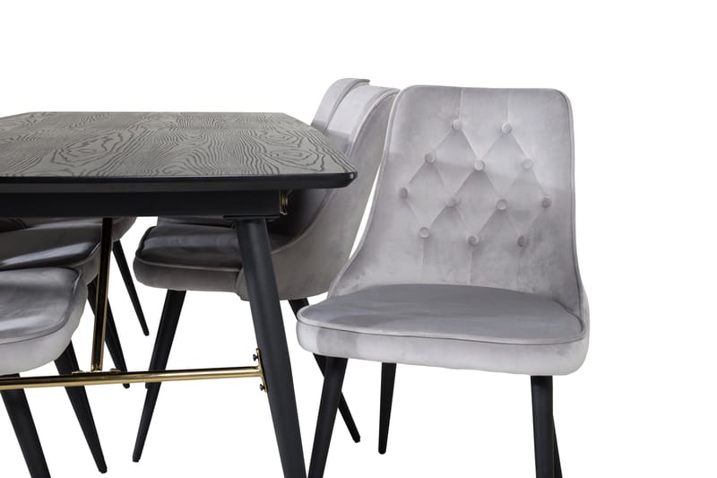 Irunea Matbord 180 cm med 6 st Valera Lyx Sammetstol - Möbler - Bord & matgrupp - Matgrupp