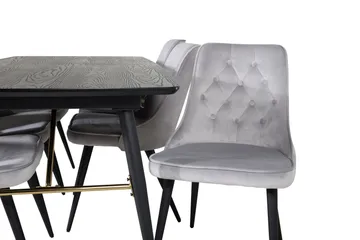 Irunea Matbord 180 cm med 6 st Valera Lyx Sammetstol - Möbler - Bord & matgrupp - Matgrupp