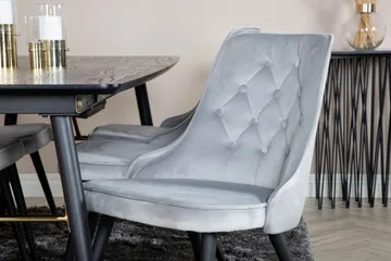 Irunea Matbord 180 cm med 6 st Valera Lyx Sammetstol - Möbler - Bord & matgrupp - Matgrupp