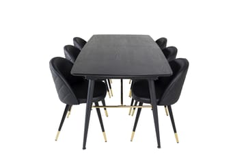 Irunea Matbord 180 cm med 6 st Valera Matstol - Möbler - Bord & matgrupp - Matgrupp