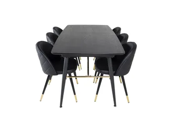 Irunea Matbord 180 cm med 6 st Valera Matstol - Möbler - Bord & matgrupp - Matgrupp