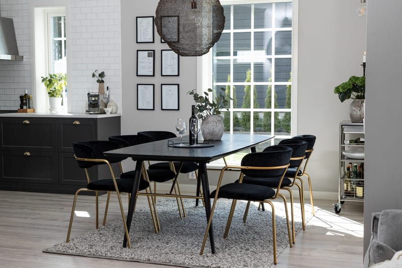 Irunea Matgrupp 180 cm + 6 st Arcarazo Matstolar - Möbler - Bord & matgrupp - Matgrupp