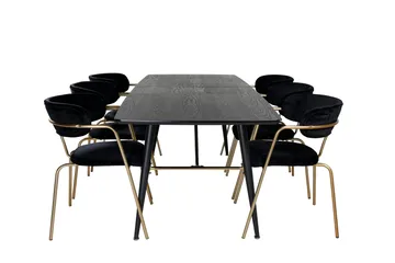 Irunea Matgrupp 180 cm + 6 st Arcarazo Matstolar - Möbler - Bord & matgrupp - Matgrupp