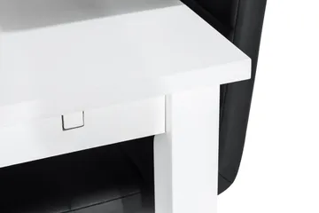 Jasmin Förlängningsbar Matgrupp 180 cm med 6 Cibus Stol - Vit/Svart - Möbler - Bord & matgrupp - Matgrupp