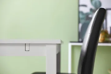 Jasmin Matgrupp 180 + 6 Stolar Utdragbart matbord - Vit / Svart - Möbler - Bord & matgrupp - Matgrupp