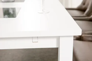 Jasmin Matgrupp 180 cm med 6 Tuva Fåtölj - Vit/Brun PU - Möbler - Bord & matgrupp - Matgrupp