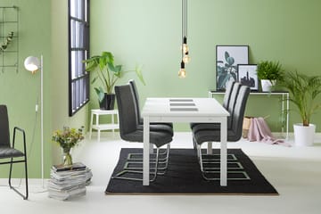 Jasmin Matgrupp med 6 st Cibus Stolar - Vit/Grå - Möbler - Bord & matgrupp - Matgrupp