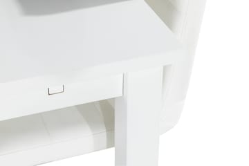 Jasmin Matgrupp med 6 st Cibus Stolar - Vit/PU/Krom - Möbler - Bord & matgrupp - Matgrupp