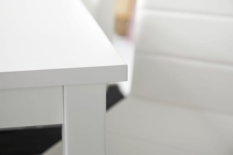 Jasmin Matgrupp med 6 st Cibus Stolar - Vit/PU/Krom - Möbler - Bord & matgrupp - Matgrupp