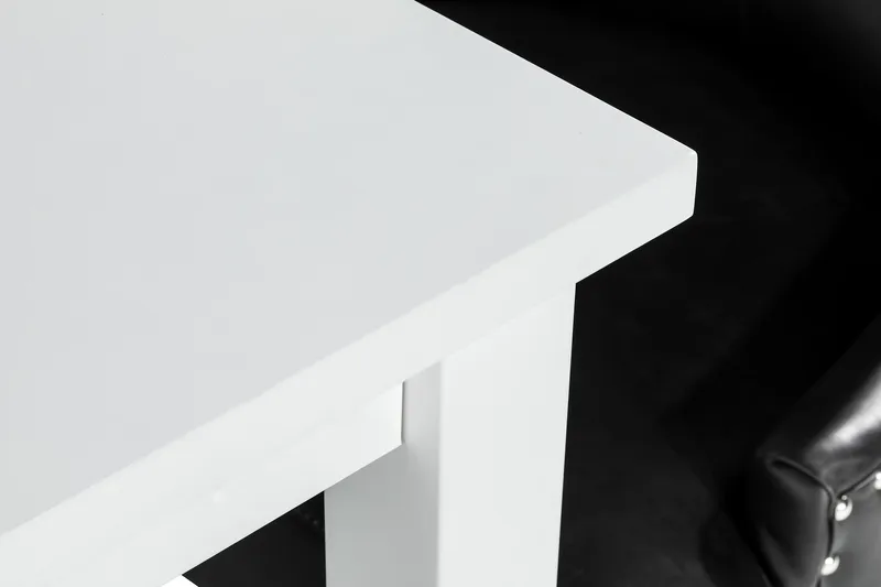 Jasmin Matgrupp med 6 Tuva Fåtölj - Vit/Svart PU - Möbler - Bord & matgrupp - Matgrupp