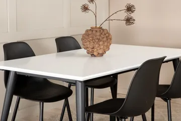 Jimms Förlängningsbar Matgrupp 150 cm inkl 4 Pontus Stolar - Vit/Svart - Möbler - Bord & matgrupp - Matgrupp