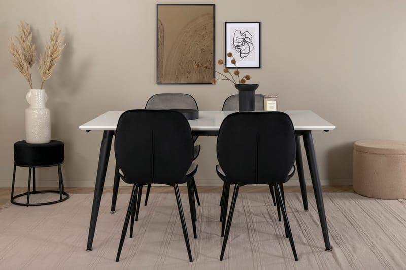 Jimmy matbord med 4st Emma matstol