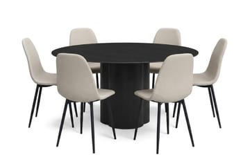 Beige/Metallben Svart - Brun