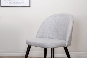 Matgrupp Jyma 195 cm Rektangulär med 6 Longreone Stolar - Svart - Möbler - Bord & matgrupp - Matgrupp