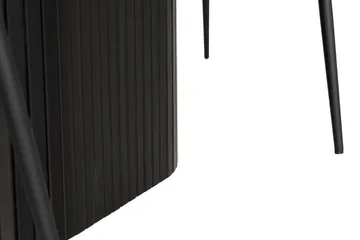 Kopparbo Matgrupp 200 cm inkl 6 Broddhult Stolar - Svart / Ribbade Ben - Möbler - Bord & matgrupp - Matgrupp