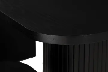 Kopparbo Matgrupp 200 cm inkl 6 Broddhult Stolar - Svart / Ribbade Ben - Möbler - Bord & matgrupp - Matgrupp