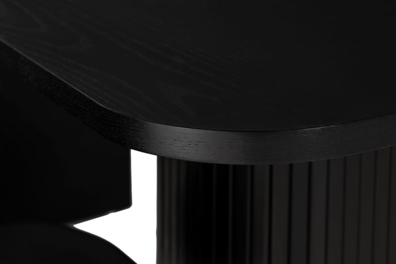 Kopparbo Matgrupp 200 cm inkl 6 Broddhult Stolar - Svart / Ribbade Ben - Möbler - Bord & matgrupp - Matgrupp