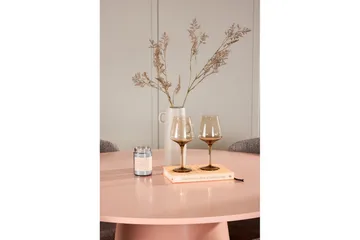 Matgrupp Lanzo Runt 120 cm Rosa med 4st Astoria Stolar Brun - Brun - Möbler - Bord & matgrupp - Matgrupp