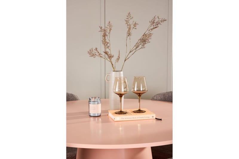 Matgrupp Lanzo Runt 120 cm Rosa med 4st Astoria Stolar Brun - Brun - Möbler - Bord & matgrupp - Matgrupp