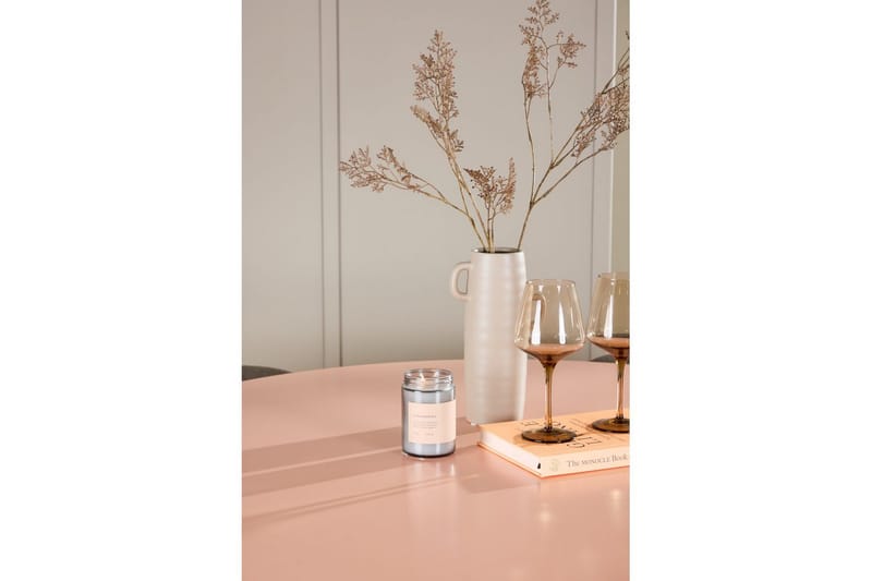 Matgrupp Lanzo Runt 120 cm Rosa med 4st Edina Stolar Svart / Brun - Svart / Brun - Möbler - Bord & matgrupp - Matgrupp