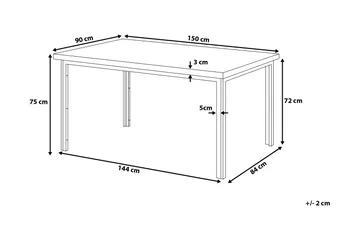 Laredo Matgrupp 90 cm - Svart - Möbler - Bord & matgrupp - Matgrupp