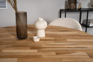 Matgrupp Laura 100 cm Rund med 4 Longreone Stolar - Beige - Möbler - Bord & matgrupp - Matgrupp