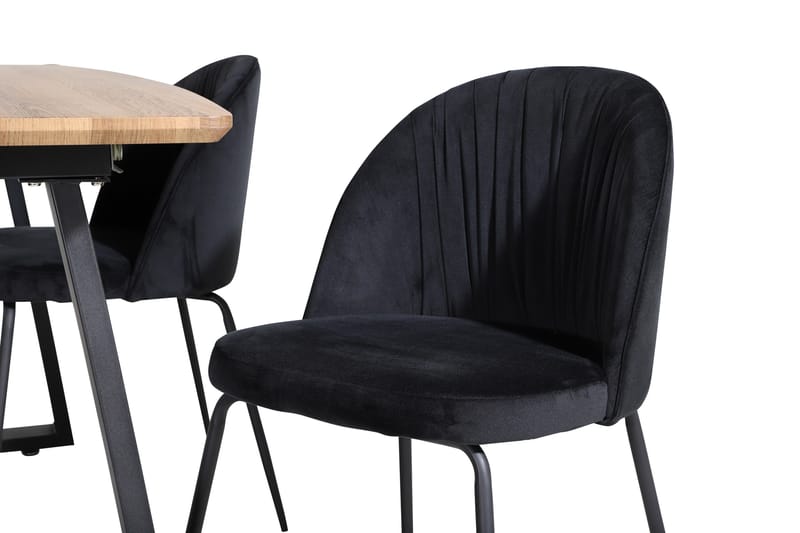 Leah Förlängningsbart Matbord med 4 st Foyos Matstol - Möbler - Bord & matgrupp - Matgrupp