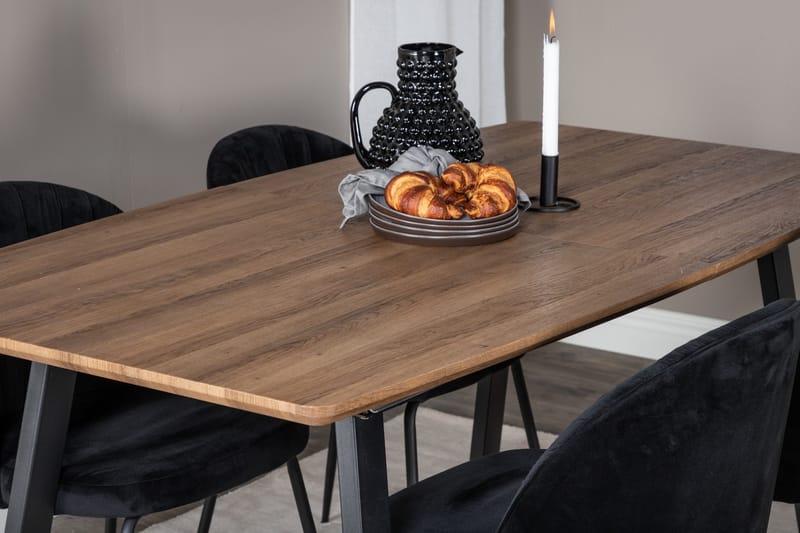 Leah Förlängningsbart Matbord med 4 st Foyos Matstol - Möbler - Bord & matgrupp - Matgrupp